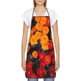 thumbnail image 2 of Fuzoiu Marigold Flowers In Different Colors Print Waterproof Apron, Kitchen Apron for Women Men Chef, Apron for Christmas Dinner Party Cooking Baking Crafting House Cleaning Kitchen, 2 of 7