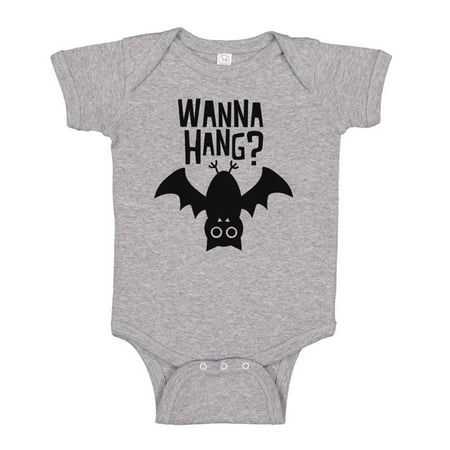 

Wanna Hang Baby Onesie Infant One Piece Bodysuit 12 Months Heather Grey