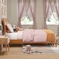 thumbnail image 3 of Valencia Twin Solid Wood Low Profile Sleigh Platform Bed in Light Toffee, 3 of 13