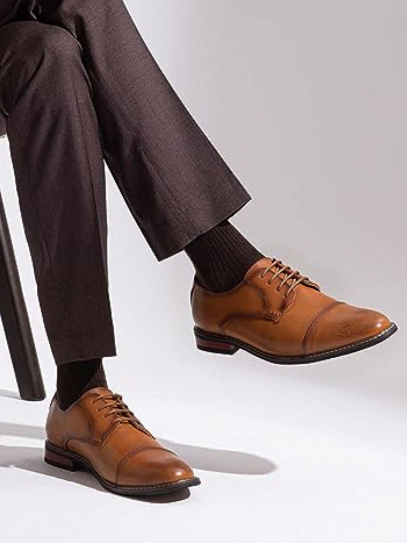 SHOESMALL Men‘s Dress Shoes Classic Oxfords Formal Business Shoes ...