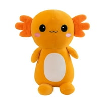 Axolotl Plush Toy, 9.84” Soft Cute Axolotl Stuffed Cotton Plush Pillow Kawaii Salamander Animal for Boys Girls Kids Gift, Fun Décor & Gift - Birthday Gifts for Boys Girls Kids Adults (Orange)