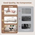 thumbnail image 5 of JARCLIC 108" Modular Sectional Couch with L-Shape Chaise, Modern Boneless Couch for Living Room, Oversized Sofa Sleeper with Deep Seat, White, 5 of 8