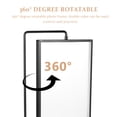 thumbnail image 3 of Picture Frame Black Gold 1 Piece Rotating Floating Double-sided Display, 3 of 6