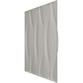 thumbnail image 4 of Ekena Millwork 19 5/8"W x 19 5/8"H Willow EnduraWall Decorative 3D Wall Panel, Textured Metallic Silver (12-Pack for 32.04 Sq. Ft.), 4 of 6