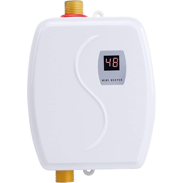 Oukaning Heater 3000W Hot Water Heater with LCD Display Tankless