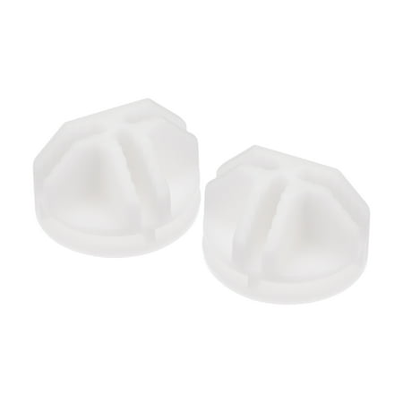 

Uxcell 36x23mm Plastic Wire Cube Connectors Half Grid Buckle Clip White 32Pack