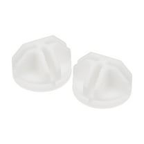 Uxcell 36x23mm Plastic Wire Cube Connectors, Half Grid Buckle Clip, White, 32Pack