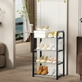 thumbnail image 2 of Tupukom 4-Tier Storage Shelves Shelves Organizer for Pantry Kitchen and Closet for Kitchen Pantry Closet Bath Laundry,Black, 2 of 6