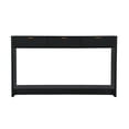 thumbnail image 6 of PHOYAL Fluted Black Console Table with 3 Drawers, Wave Entryway Table with Storage Shelf, Narrow Wood Sofa Table for Hallway Living Room, 6 of 7