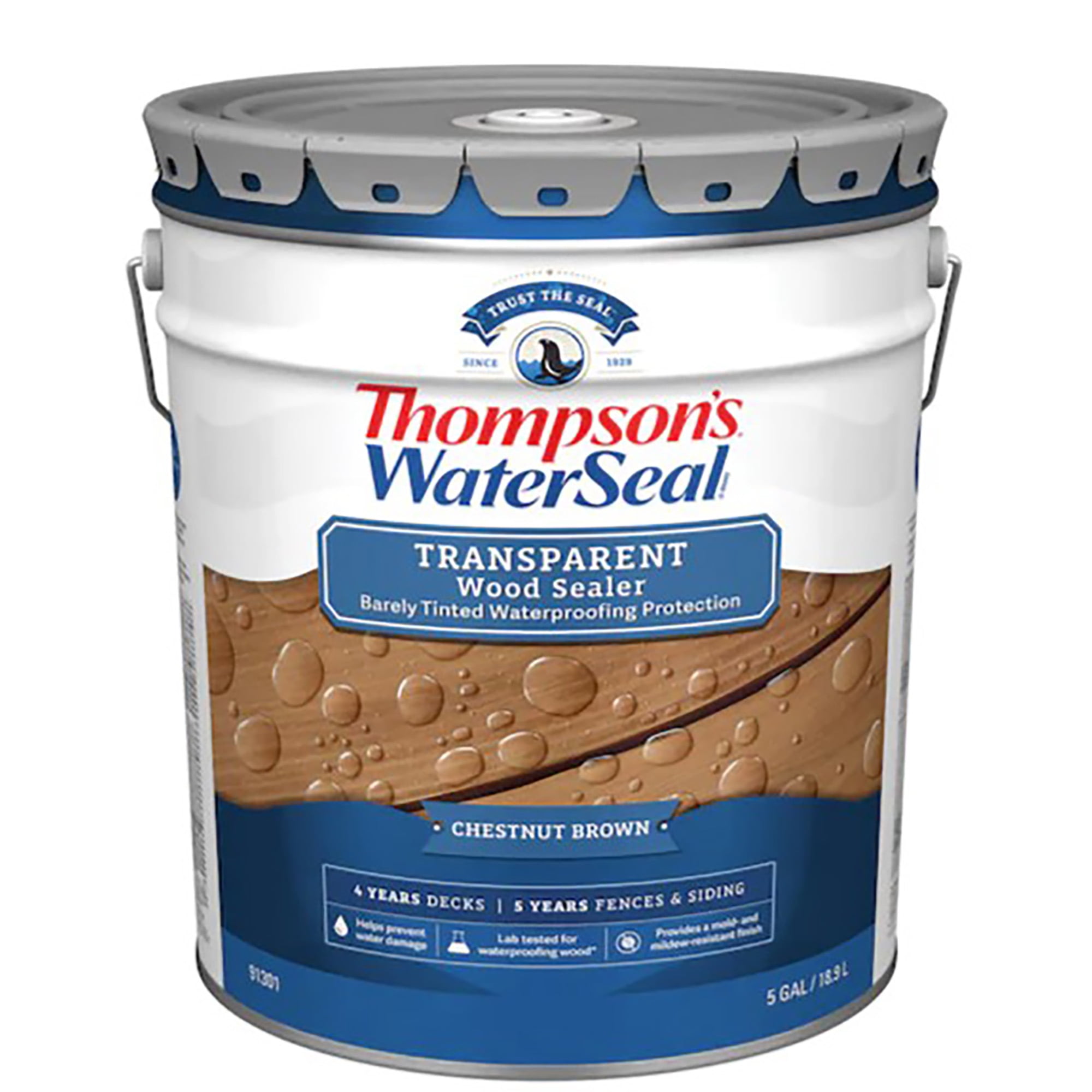 Thompsons Waterseal Transparent Wood Sealer Chestnut Brown 5 gal