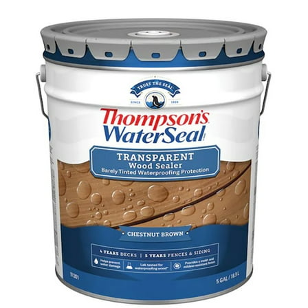 Thompsons Waterseal Transparent Wood Sealer Chestnut Brown 5 gal