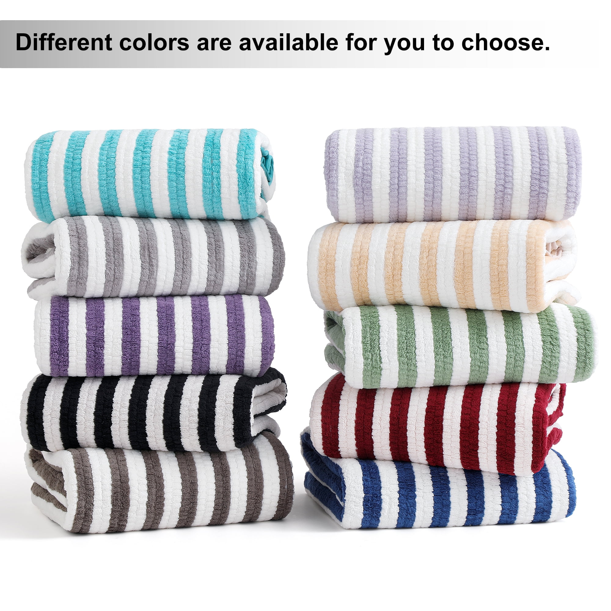 Jessy Home 6 Piece Light Gray Bath Towel Set for Bathroom-2 Bath Towels,2 Hand Towels,2 Washcloths Soft and Plush Highly Absorbent Towel for Hotel & Spa
