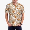 thumbnail image 2 of Salouo Autumn Fox with Brown Plants for Men's Short Sleeve Polo Shirts,Polo Shirts for Men Performance Short Sleeve Golf Shirt Athletic Casual Collared T-Shirt-Medium, 2 of 8