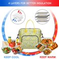 thumbnail image 4 of Insulated Lunch Bag Women, Leakproof Large Lunch Box, Reusable Lunch Cooler Bag with Adjustable Strap, Lunch Tote Bag for Work Women,Cool Lemon Pattern Lunch Tote Bags Gifts for Woman, Mom, 4 of 6