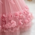 thumbnail image 6 of CPNG Toddler Baby Girls Birthday Party Dress Cap Sleeve Flower Girl Wedding Shiny Butterfly Pageant Formal Ball Dress(Pink,4-5 Years), 6 of 7