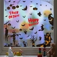 thumbnail image 4 of Halloween Window Sticker Decor Double Sided Ghost Skull Scary Static Glass Window Sticker M01, 4 of 5