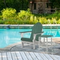 thumbnail image 5 of Aoodor Outdoor Adirondack Side HDPE Square End Table, Green, 5 of 7