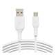 thumbnail image 1 of Cable Usb-A A Micro-Usb Blanco 1M negro, 1 of 7