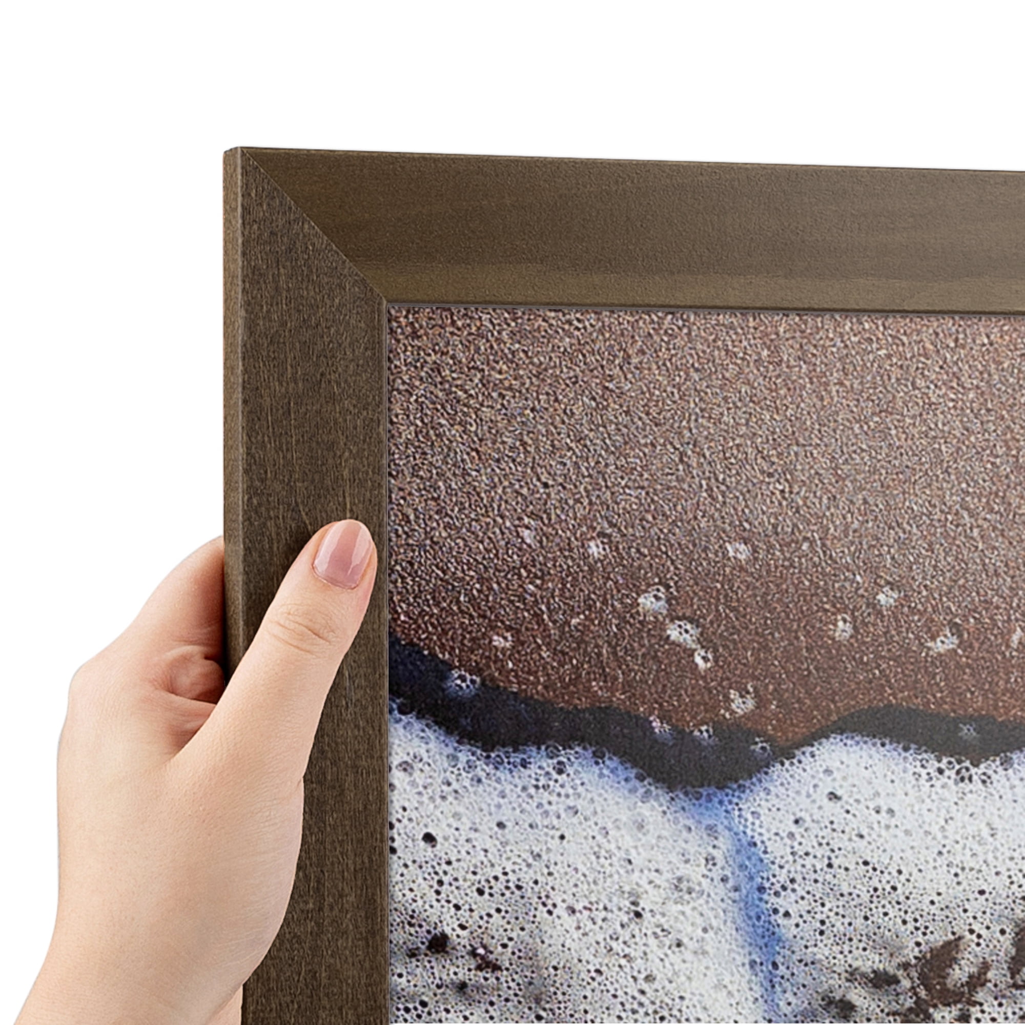 ArtToFrames 18" x 24" Walnut Picture Frame, 18x24 inch Brown MDF Poster Frame (WOM-4296), 3 Pack
