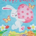 thumbnail image 4 of Northlight Happy Easter Bunny with Eggs Outdoor House Flag 28" x 40", 4 of 7