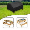 thumbnail image 6 of Miulika Kids Sand Water Table Cover Waterproof 40x40x21 inch Dustproof Outdoor Toys Cover for Picnic Tables Garden Backyard Deck Yard 210D, 6 of 9