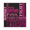 thumbnail image 6 of Wild Bobby Breast Cancer Awareness Words of Encouragement Distressed Breast Cancer Awareness Unisex Crewneck Sweatshirt, Black, Small, 6 of 6
