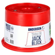 Andersen Hitches Trailer Jack Block (3608) with Magnets, Red, 1 per Pack
