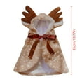 thumbnail image 3 of Christmas Reindeer Cape for Dogs with Adjustable Ties, Warm Fawn Spotted Poncho, Cute Elk Antler Cloak for Pet Holiday Photos, Festive Party Wear for Small Medium Pets L, 3 of 8