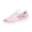 07#Pink, variant on Low Top Sporty Letter Print Casual Walking Sneakers for Women Soft Flat Rubber Sole Breathable All Day Footwear