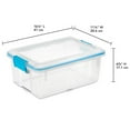 thumbnail image 2 of Caja de juntas Sterilite Storage Bins de 12 cuartos de galón, paquete de 6, 2 of 9