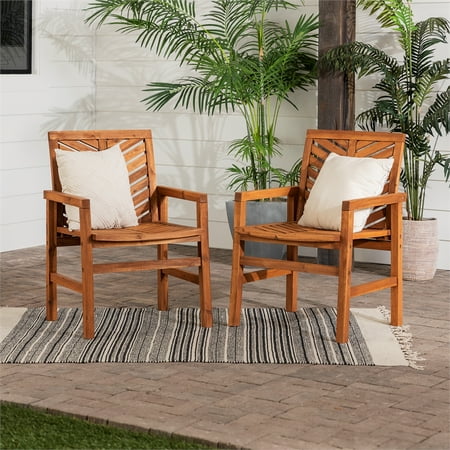Walker Edison Furniture Owc2vinbr Patio Wood Chairs 44 Brown Set Of 2 Canada - Walker Edison Outdoor Furniture Sets Uk Walker Edison Furniture Owc2vinbr Patio Wood Chairs 44 Brown Set Of 2 Canada - Walker Edison Outdoor Furniture Sets Uk