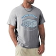 thumbnail image 1 of Camiseta negra gruesa para hombre camisa vintage en blanco ropa de algodón, 1 of 7