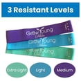 thumbnail image 4 of Grow Young Fitess Premium Exercise Bands - 3 Resistance Bands + 1 Storage Bag, 4 of 6