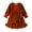 Orange, variant on Younger Tree Kids Toddler Dress Baby Girls Fall Dresses Ruffle Long Sleeve Bowknot Casual Winter Dress for 12-18 Months