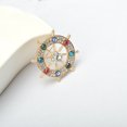 thumbnail image 4 of Helm Lapel Pin with Colorful Crystal Rhinestones Delicate Lapel Pin Jewelry Accessories for Men, 4 of 5