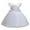 White, variant on WUXIAN Toddler Girls Fly Sleeve Dresses Pearl Decoration Solid Color Bowknot Princess Dress Breathable Dailywear