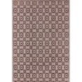 thumbnail image 1 of Ahgly Company Machine Washable Indoor Rectangle Industrial Modern Chestnut Brown Area Rugs, 7' x 10', 1 of 7