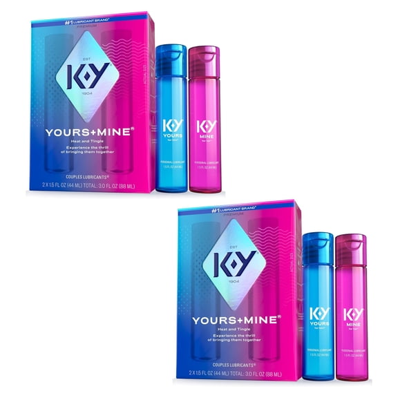 K-Y Yours & Mine Couples Lubricant, 3 oz (Pack of 2)