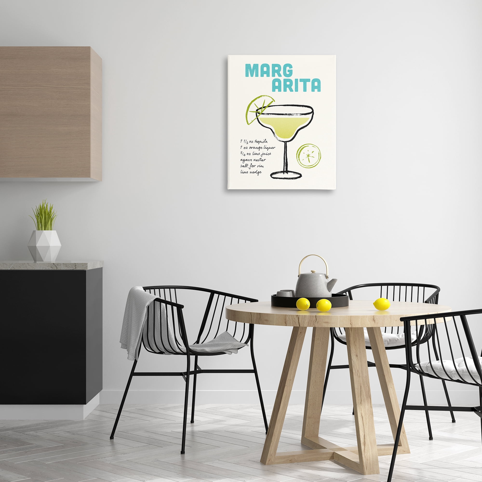 Stupell Industries Margarita Drink Recipe Food & Beverage Painting Gallery Wrapped Canvas Art Print Wall Art, 24 x 30
