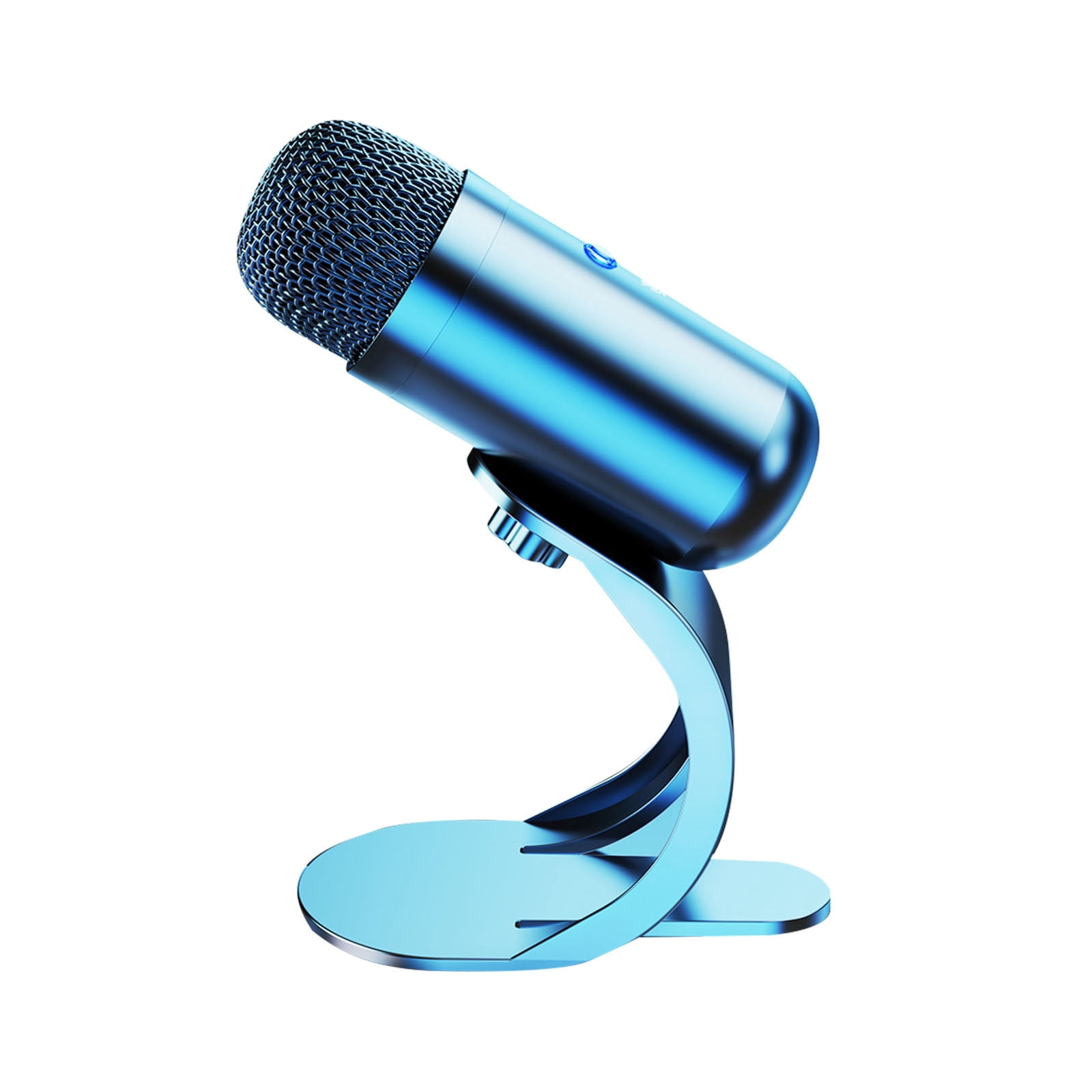 COM1950s USB Condenser Microphone for PC Gaming, Streaming and Podcasting, Plug and Play RGB Mic with Omnidirectional Pickup Pattern, Noise Reduction and Mute Control for Desktop Computer