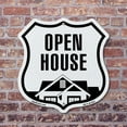 thumbnail image 4 of Open House (5 Pack) 12 inch X 12 inch Shield-Shaped Rust-Free Aluminum Metal Signs Weather Resistant Made in the USA, 4 of 6