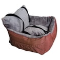 thumbnail image 4 of Asiento para Perros Y Gatos, Asiento Elevador Tipo Nido, Correa de Seguridad, Reposabrazos para Portador de Mascotas, Lavable, Antideslizante, Portáti Marrón, 4 of 8
