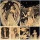 thumbnail image 2 of Póster Artístico Retro de bruja y Luna, cuadro sobre lienzo para pared, decoración para sala de estar sin marco, 2 of 4