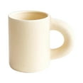 thumbnail image 1 of Glass&Bottle Mug - Hand Pinch Pattern Ceramic Big Ring Cup for Everyday Use in Blue Girl Theme Handle Coffee Tea Cup Water Cup, 1 of 8