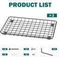 thumbnail image 3 of ZEN Garage Wall Shelves 12x18 Inch, Wall Mounted Storage Shelf, Metal Shelf Rack, Heavy-Duty Shelf Organizer 2 Pack, Black, 3 of 14