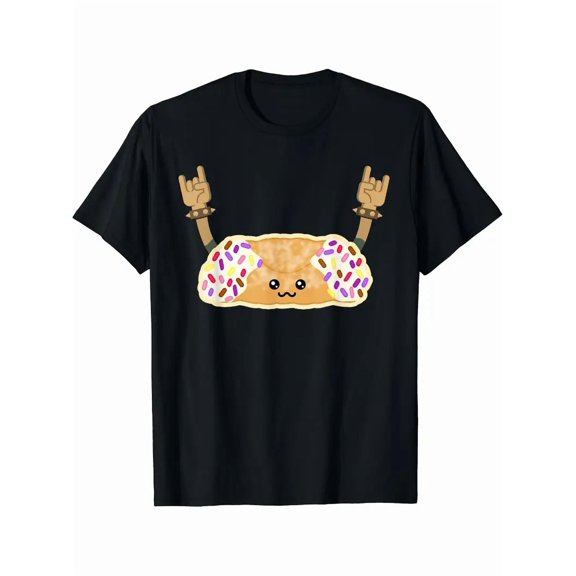 Dancing Cannoli T-Shirt for Men - 100% Cotton 180G Printed Short-Sleeve Tee