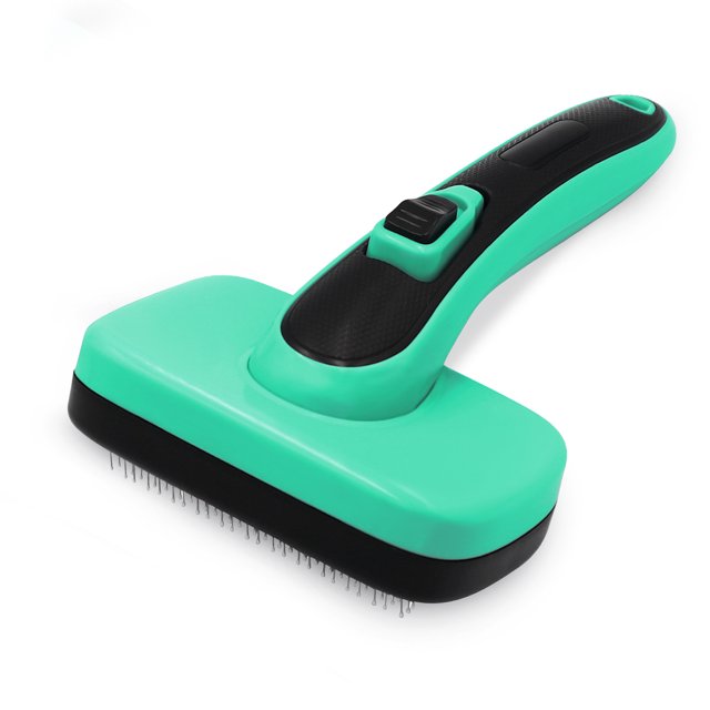 Dogs Brush Dog Slicker Brush Self Cleaning Brush Pet Shedding Tools Gently Removes Loose Undercoat