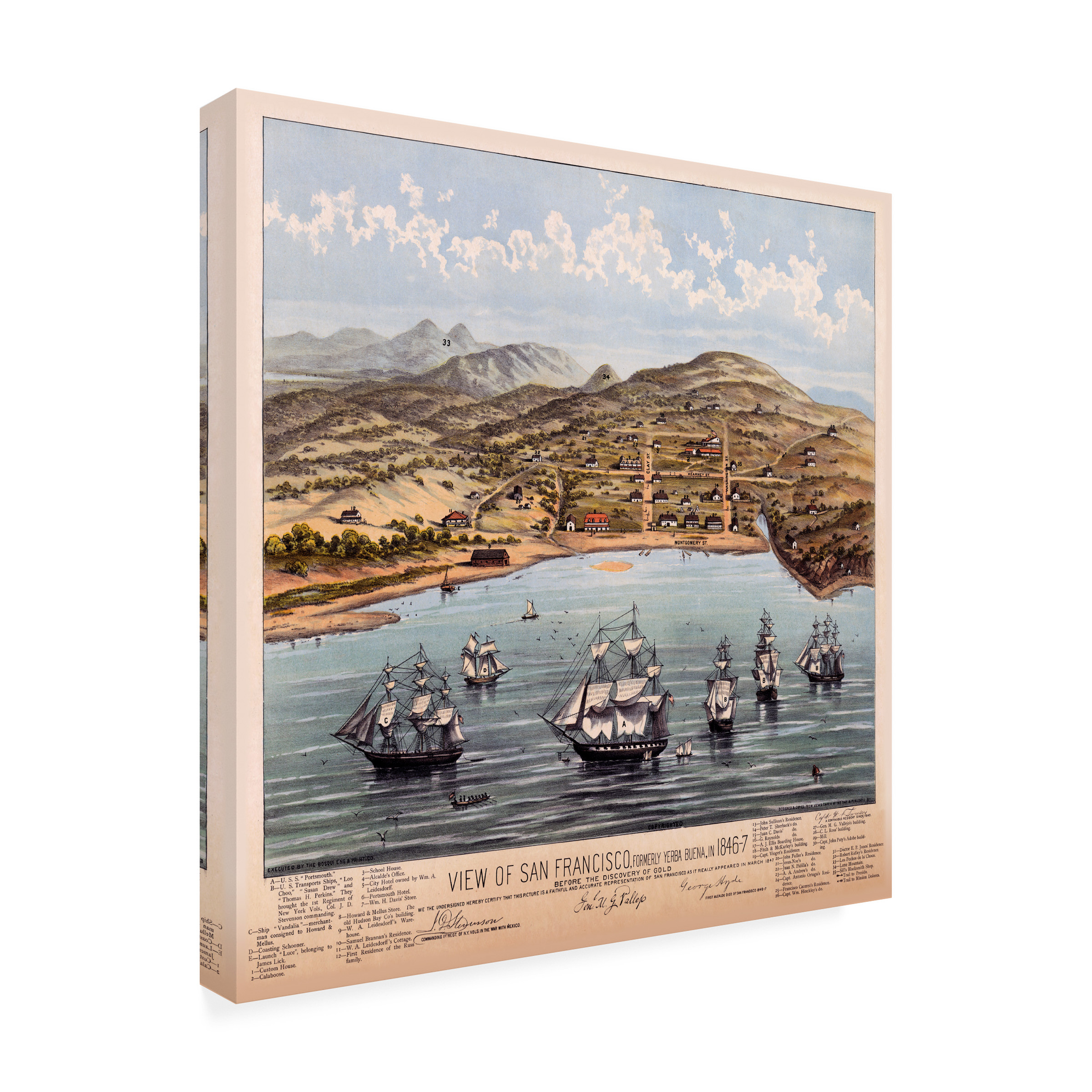 Trademark Fine Art 'View Of San Francisco' Canvas Art by Vintage Lavoie