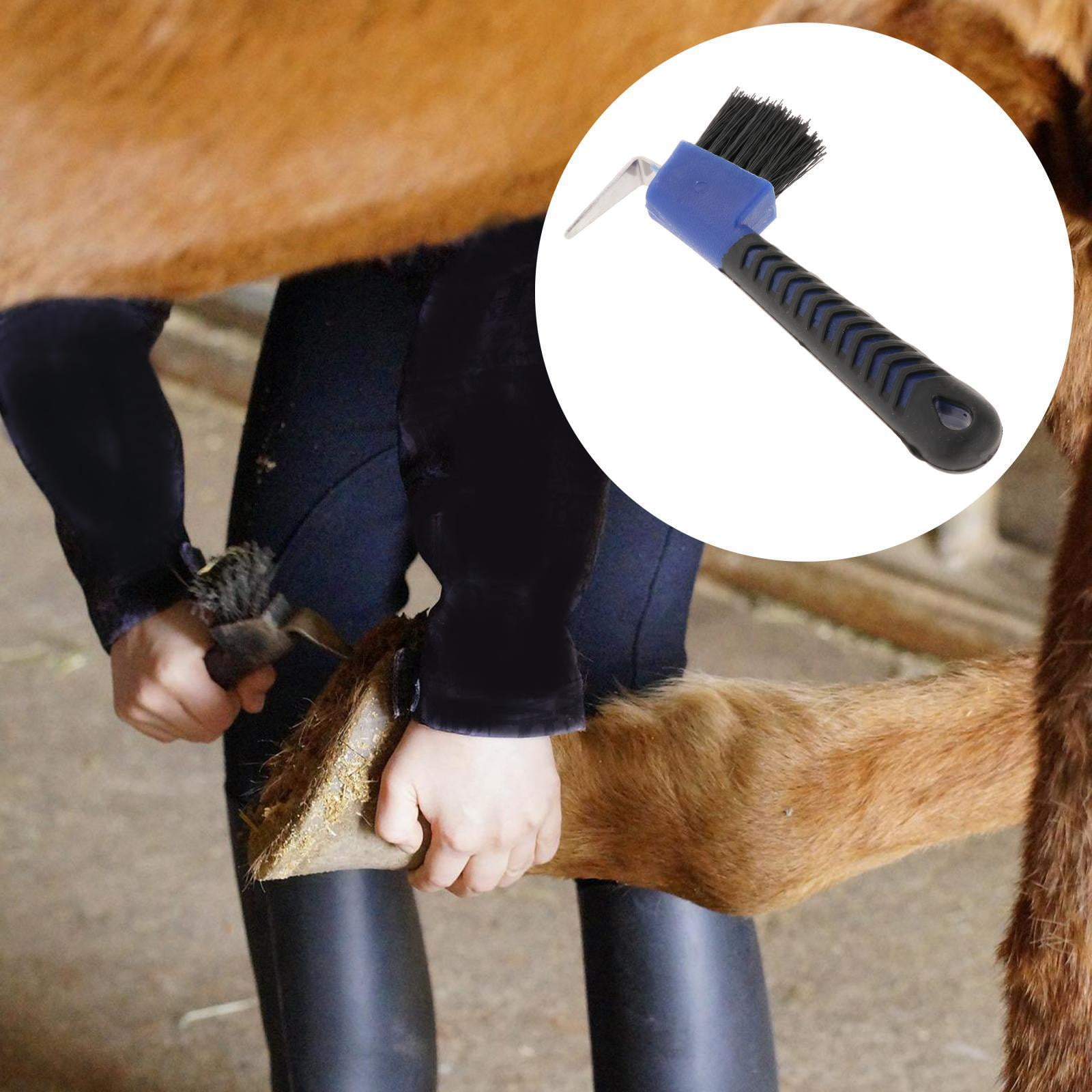 Horse Hoof Pick Brush Equestrian Tool Grooming Hoofpick For Work Boots Home
