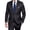 Black, variant on i·FineLong Men's Single-Breasted Burgundy Two-Piece Suit: Slim-Fit Business Suit, All-Season Formal Suit